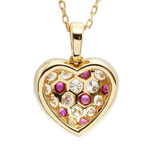 Cartier（カルティエ） ハートモチーフ K18YG ルビー ダイヤモンド