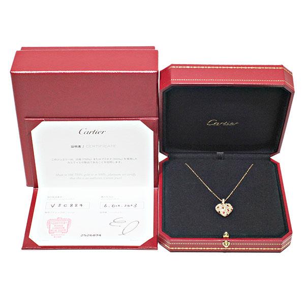 Cartier（カルティエ） ハートモチーフ K18YG ルビー ダイヤモンド