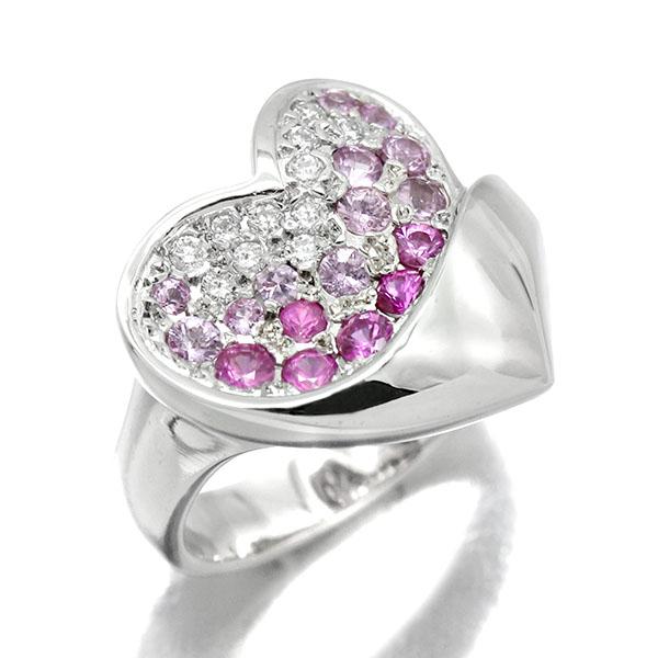 STAR JEWELRY K18WG ピンクサファイア リング スタージュエリー STAR JEWELRY K18WG ピンクサファイア ダイヤモンド