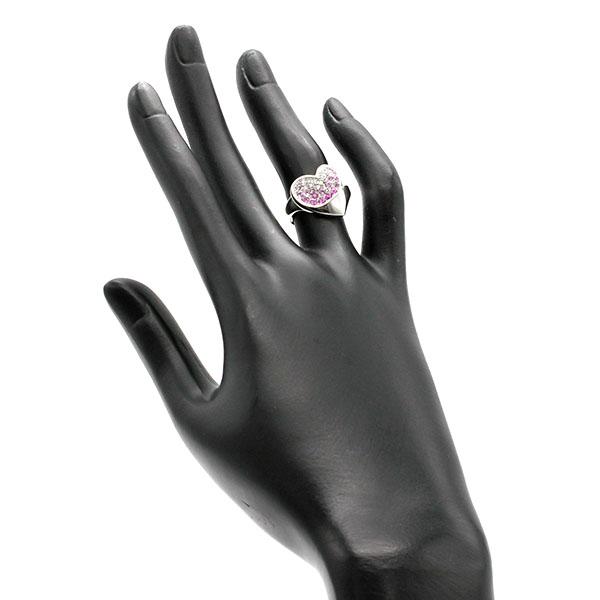スタージュエリー STAR JEWELRY K18WG ピンクサファイア ダイヤモンド
