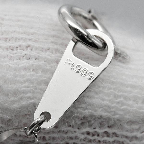 プラチナ サファイア ダイヤモンド ネックレス 44cm S0.70ct D0.465ct PT999/900 宝石 ジュエリー ダイヤ取り巻き アクセサリー_5