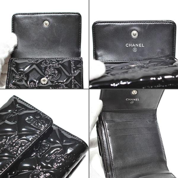 マトラッセ シャネル CHANEL パテントレザー シンボルチャーム 三