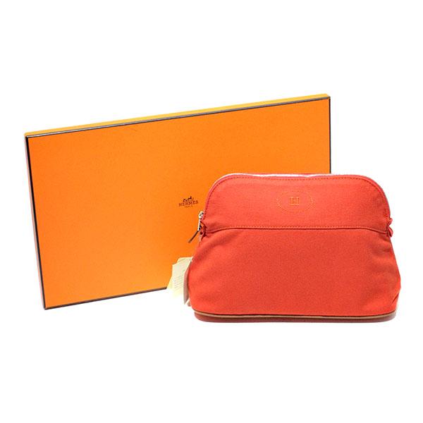 エルメス HERMES ボリードポーチ MM オランジュ・フー オレンジ