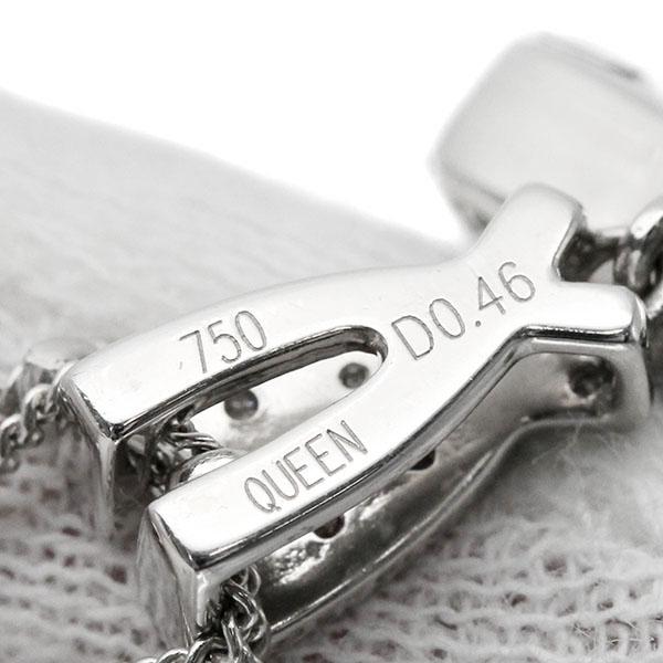 クイーンジュエリー Queen Jewelry K18WG オニキス ダイヤモンド 