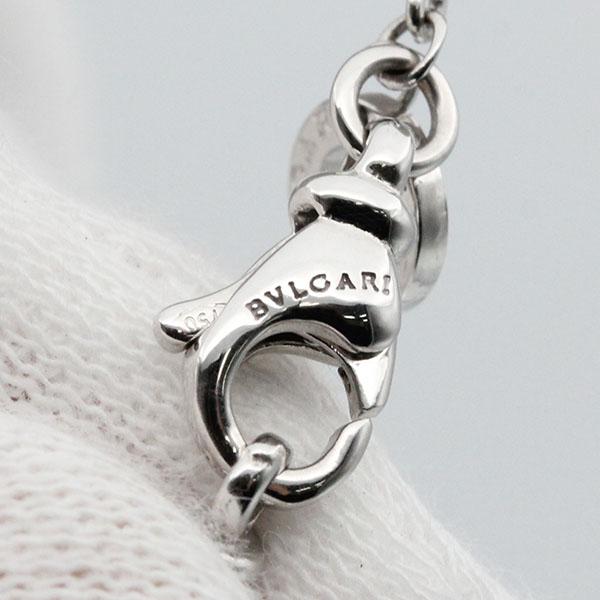 ビー・ゼロワン ブルガリ BVLGARI ダイヤ K18WG ネックレス 40cm 