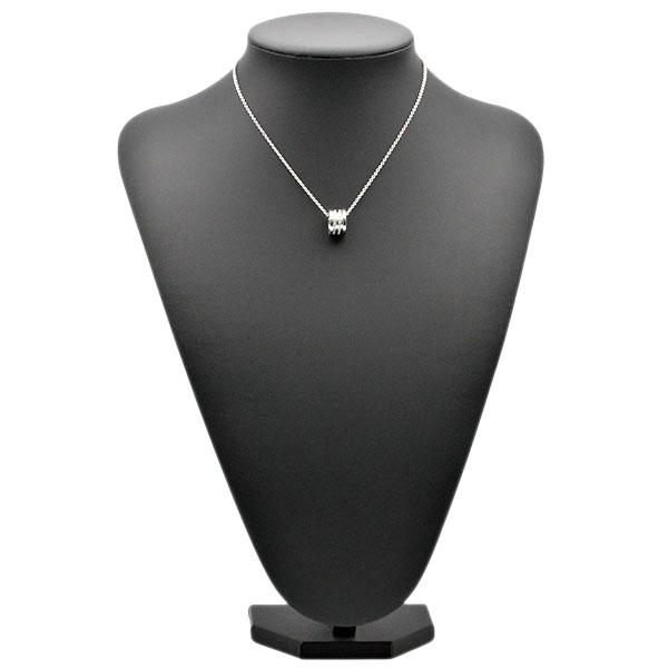 ビー・ゼロワン ブルガリ BVLGARI ダイヤ K18WG ネックレス 40cm 