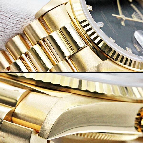 デイデイト ロレックス ROLEX 18238A ブラック文字盤 E番 8Pラウンド
