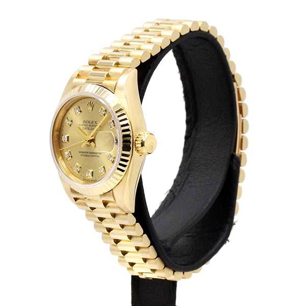 デイトジャスト ロレックス ROLEX 69178G 10Pダイヤ シャンパン文字盤