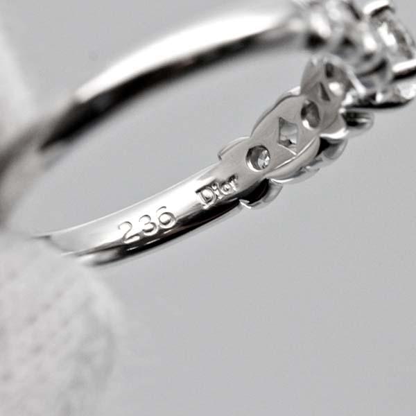 ディオール Dior プラチナ ダイヤモンド リング 8.5号 D0.253ct Pt950