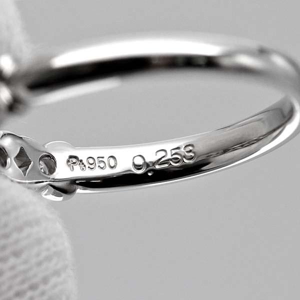 ディオール Dior プラチナ ダイヤモンド リング 8.5号 D0.253ct Pt950
