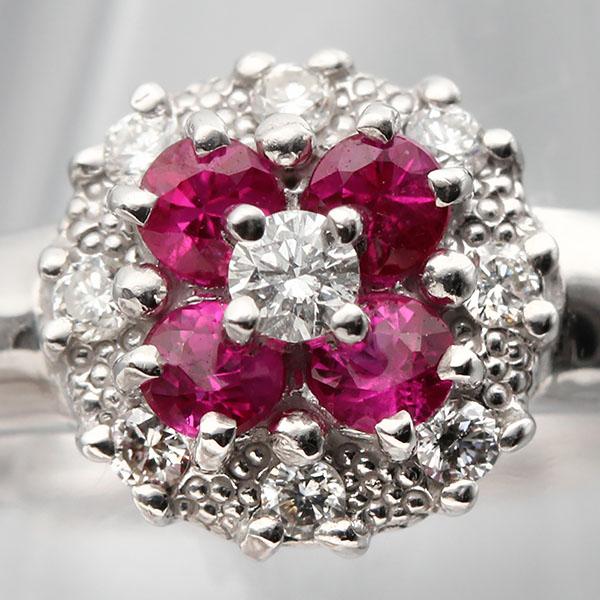 STAR JEWELRY（スタージュエリー） ルビー ダイヤモンド リング 9号 D0