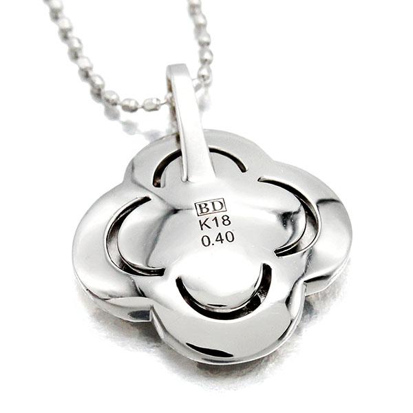 カシケイ KASHIKEY クローバーモチーフ K18WG ブラウン