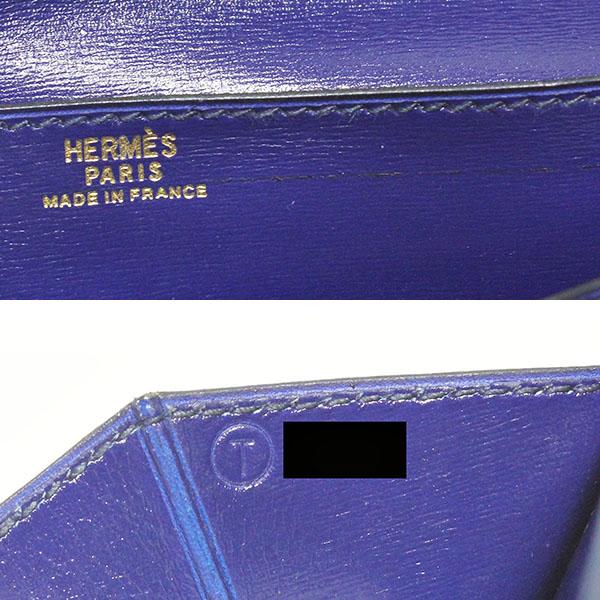 Bearn エルメス HERMES ベアンクラシック ○T刻印 二つ折り長財布