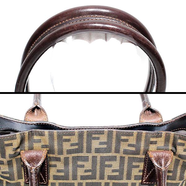フェンディ FENDI ズッカ トートバッグ 71-16328-0-012 ブラウン FF柄 