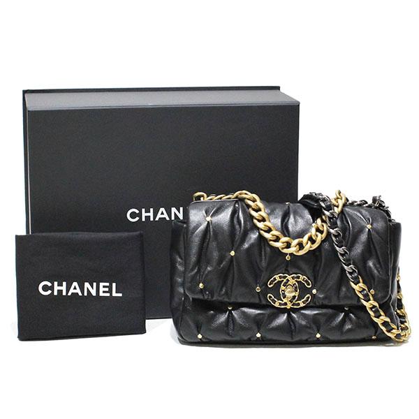 CHANEL 19 シャネル ディズヌフ スタッズ チェーンショルダーバッグ