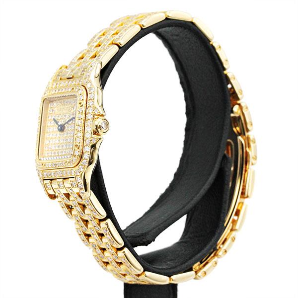 Cartier パンテール SM 金無垢 コマ　K18YG 豪華 カルティエ Cartier パンテールSM K18YG レディース腕時計