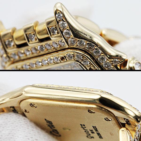 豪華 カルティエ Cartier パンテールSM K18YG レディース腕時計
