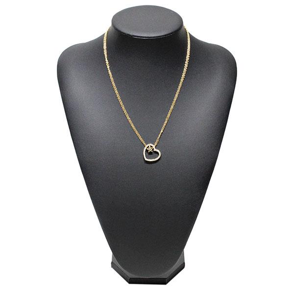 スタージュエリー STAR JEWELRY K18YG ハート/スター ダイヤモンド
