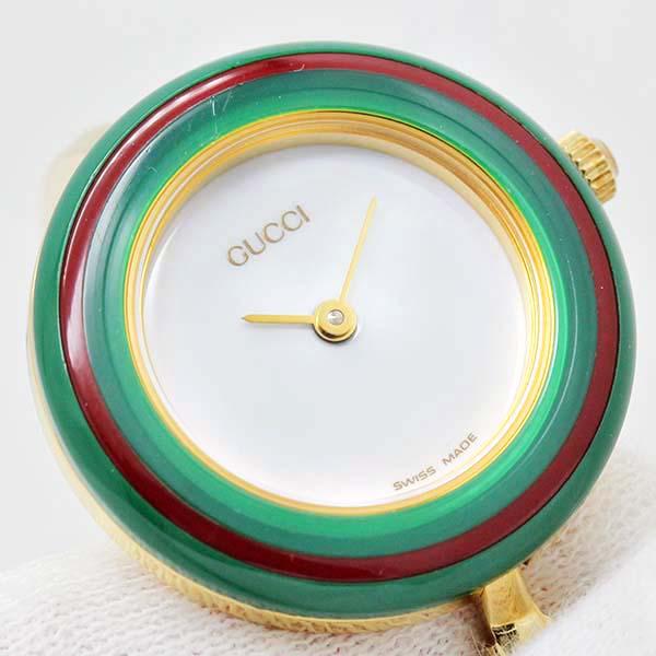 グッチ GUCCI チェンジベゼル バングルウォッチ 11/12.2