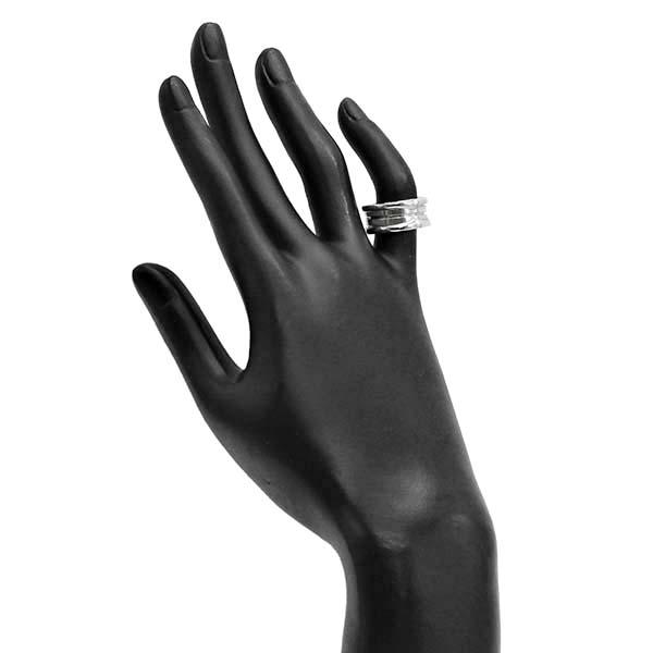 ビー・ゼロワン ブルガリ BVLGARI B-zero1 K18WG リング #47 新品 