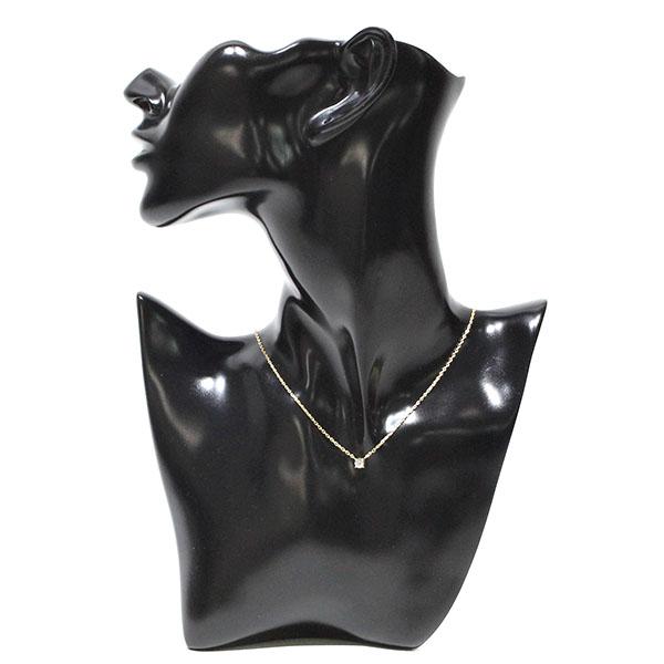 K18YG ダイヤモンド ネックレス 42cm D0.24ct イエローゴールド750 宝石 ジュエリー 1Pダイヤ 女性 レディース 誕生日 プレゼント_6
