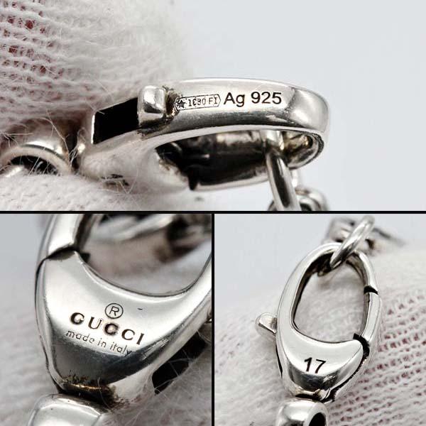 ダブルG グッチ GUCCI シルバー ブレスレット #17 SV925 ブランド
