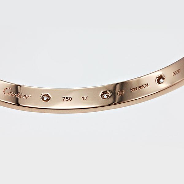 LOVE（Cartier） カルティエ Cartier ラブブレス K18PG フルダイヤ #17
