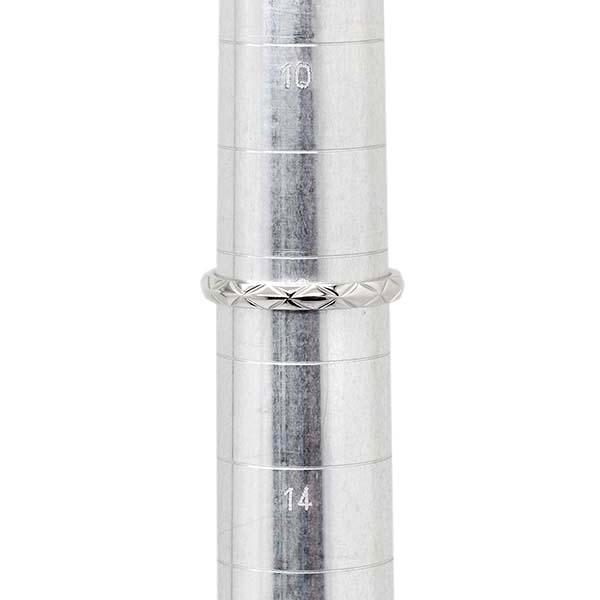 CHANEL（シャネル） プラチナ マトラッセ リング J2820 スモール #53