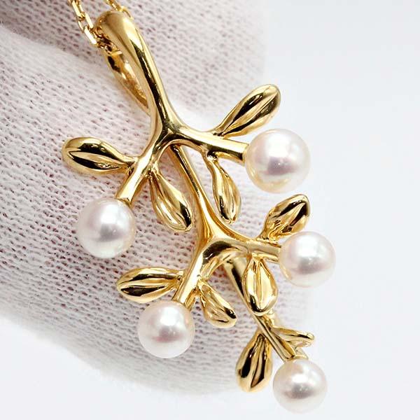 MIKIMOTO（ミキモト） MIKIMOTO K18YG オリーブ パール スウィング