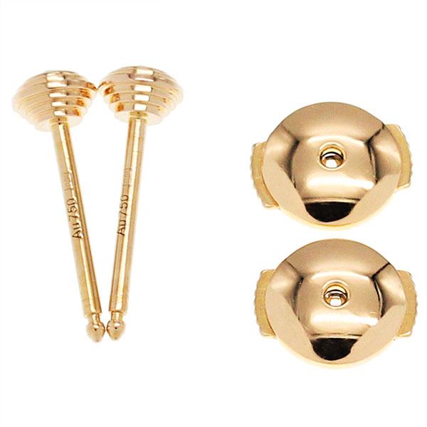 カルティエ ダムール Cartier K18PG XS ダイヤ ピアス D0.08ct×2