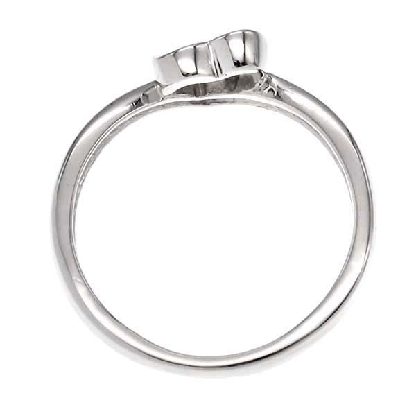STAR JEWELRY（スタージュエリー） ハートモチーフ K18WG ダイヤモンド
