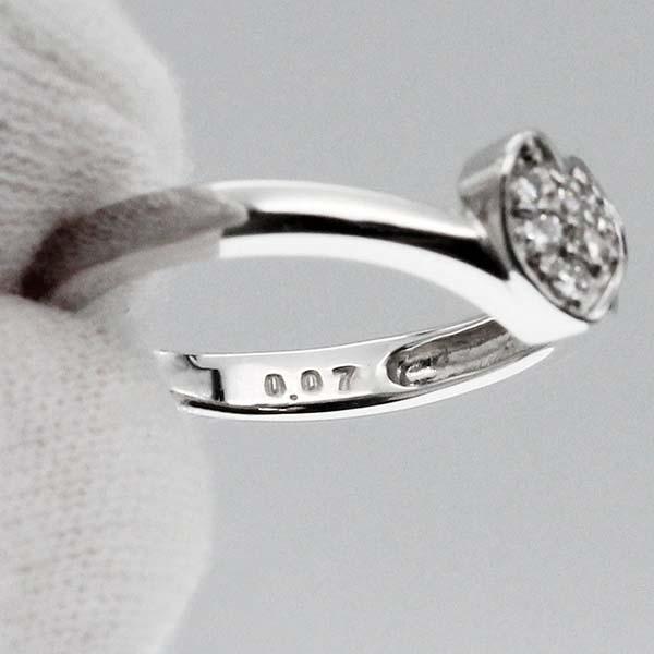STAR JEWELRY（スタージュエリー） ハートモチーフ K18WG ダイヤモンド