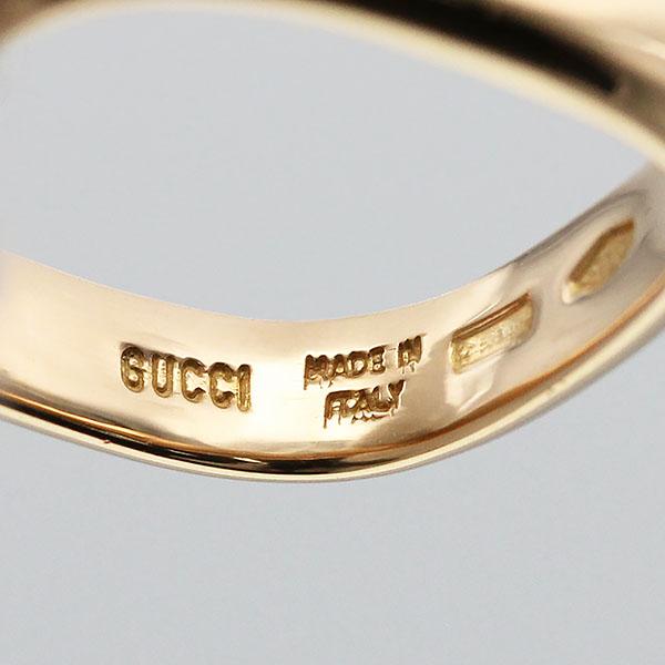 GUCCI（グッチ） スクエア リング 12号 K18PG ピンクゴールド750 5.0g
