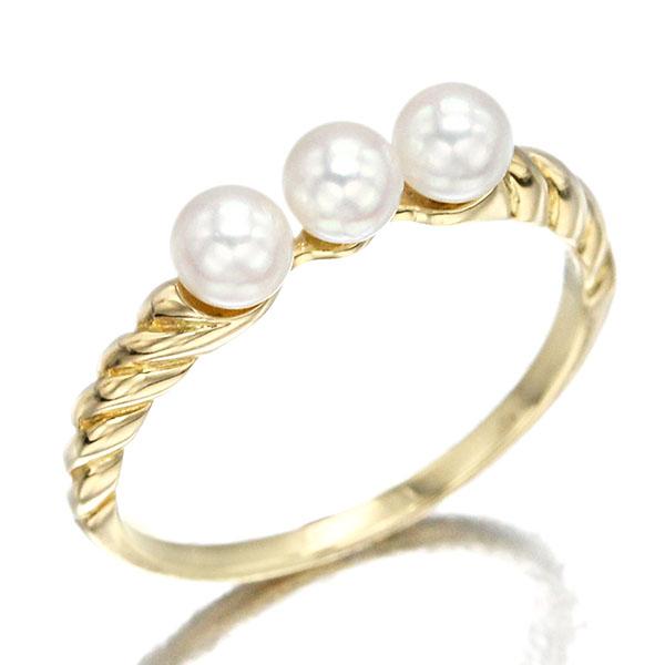 MIKIMOTO（ミキモト） MIKIMOTO K18YG パール リング 11号 P4mm