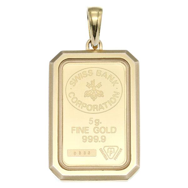 K18YG枠/K24YG クレオパトラ インゴットコイン ペンダントトップ