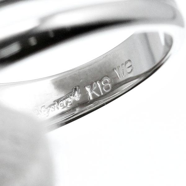 K18WG エメラルド リング 13号 E0.82ct ホワイトゴールド750 スウィング 指輪 ジュエリー 宝石 女性 レディース プレゼント 誕生石 5月_3