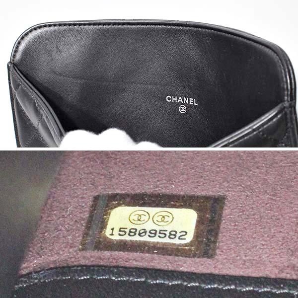 マトラッセ シャネル CHANEL iPadケース ラムスキン 革 ブラック 黒