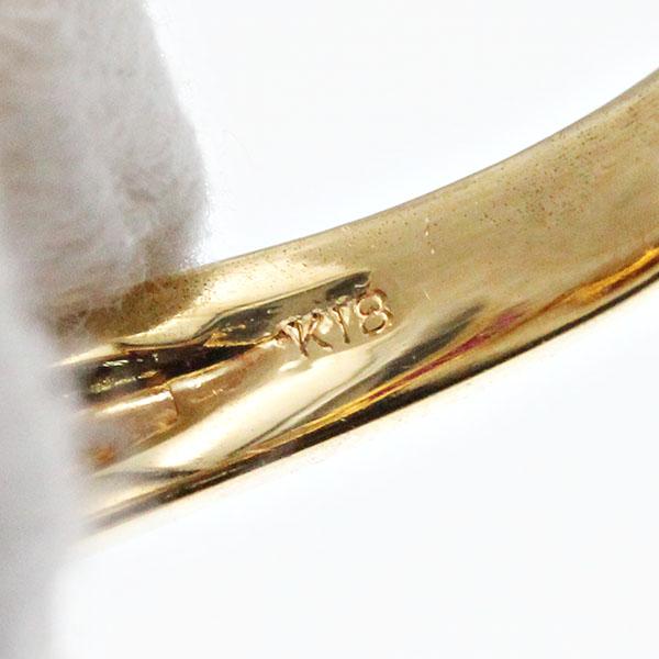 K18YG ルビー ダイヤモンド リング 12号 R1.30ct D0.22ct イエローゴールド750 指輪 ジュエリー 宝石 レディース 女性 誕生石 7月_4