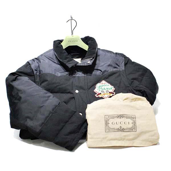 GUCCI / ダウンジャケット/46/コットン/641311 Z8AMD GUCCI（グッチ） パッチ ロゴ 2WAY ダウンジャケット 641311 Z8AMD