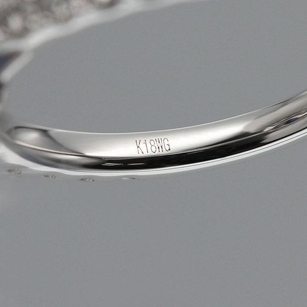 K18WG サファイア ダイヤモンド リング 12号 S1.02ct D0.89ct 4.3g レディース 中古 18金 ゴールド 750 指輪 ジュエリー ギフト_4