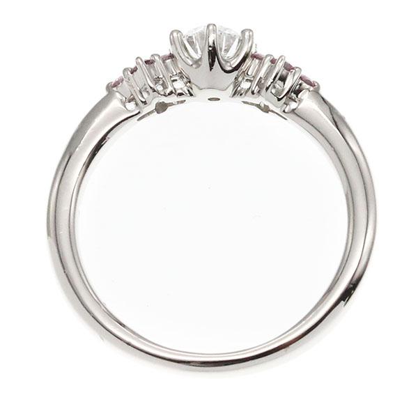 プラチナ ダイヤモンド 天然ピンクダイヤ リング 7号 D0.320ct Pt950