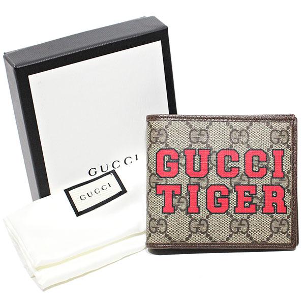 GGキャンバス 未使用 グッチ GUCCI TIGER コインウォレット 二つ折り