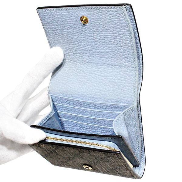 GUCCI 二つ折り財布 バイカラーライトブルー GUCCI 二つ折り財布 バイカラーライトブルー 【公式通販】