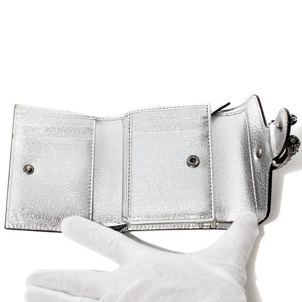 Dionysus グッチ GUCCI ディオニュソス シルバー 三つ折り財布 627073