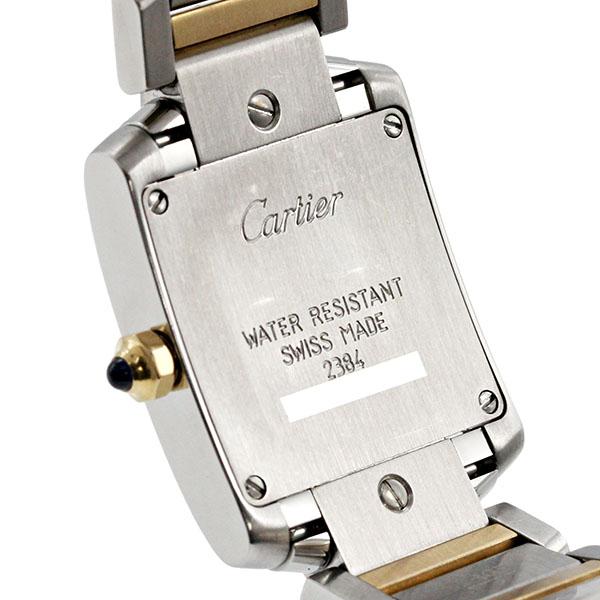 カルティエ 腕時計美品  W51007Q4 白 カルティエ Cartier タンク フランセーズ SM W51007Q4 ホワイト YG/SS