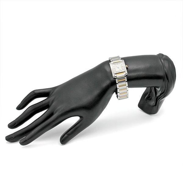 カルティエ Cartier タンクフランセーズSM コンビ W51007Q4 レディース 腕時計 アイボリー YG クォーツ Tank Francaise SM 90278798 TANK（Cartier） カルティエ Cartier タンク フランセーズ SM W51007Q4