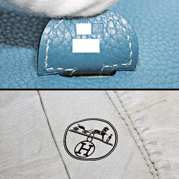 エヴリン エルメス HERMES 3 GM トリヨンクレマンス ブルージーン