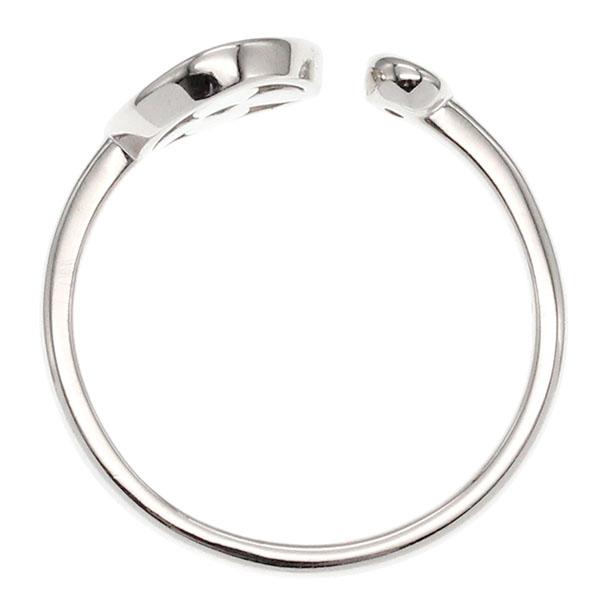 K18WG フラワーデザイン 1Pダイヤモンド リング 11号 D0.05ct ホワイト