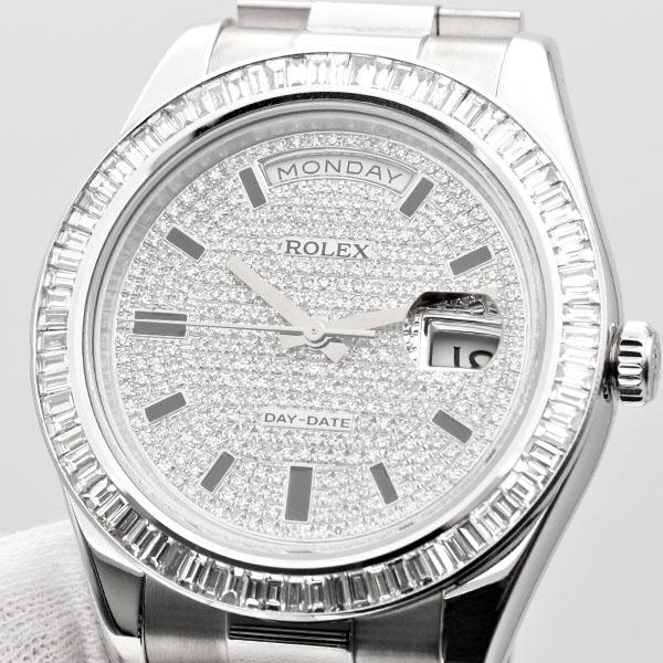 デイデイトII ロレックス ROLEX 218239 V番 2008年頃製 アフターダイヤ