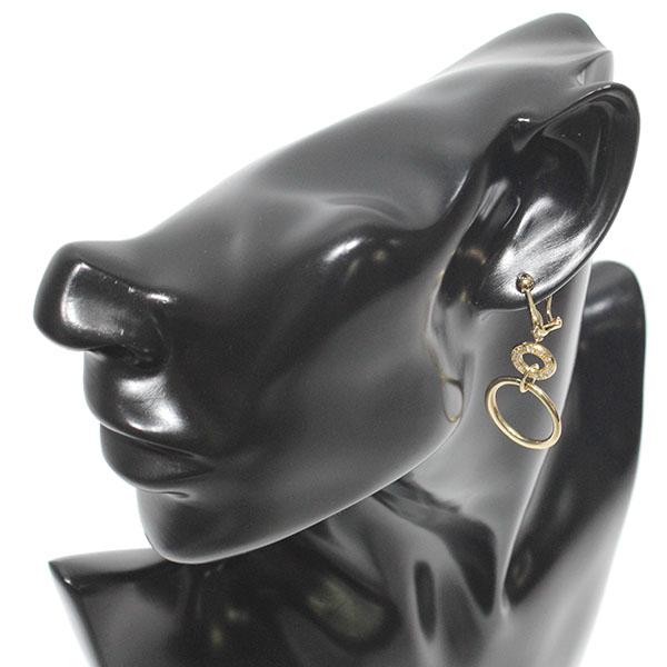 K18YG ダイヤモンド ピアス D0.12ct×2 イエローゴールド750 両耳 